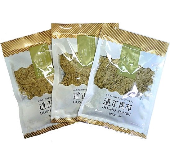道正昆布 白とろろ昆布 22g 3個セット